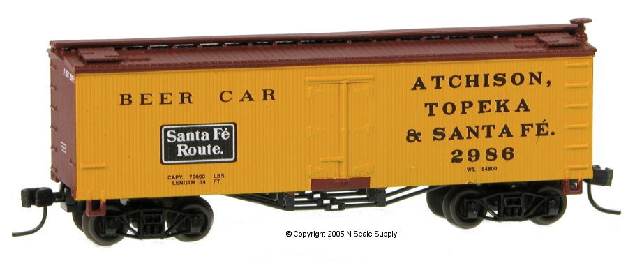 AT&SF - Reefer, Old Time - Beer Car - Athearn ATH-10498